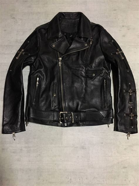 Chrome Hearts Custom Jj Dean Biker Leather Jacket Grailed Leather