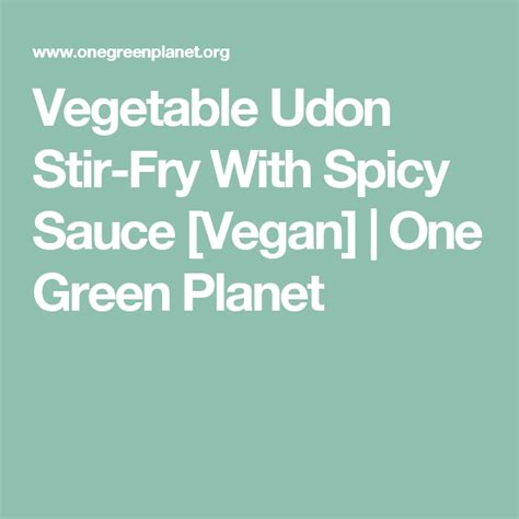 Www.pinterest.com 9,122 likes · 262 talking about this. Vegetable Udon Stir-Fry With Spicy Sauce Vegan | Vegan ...