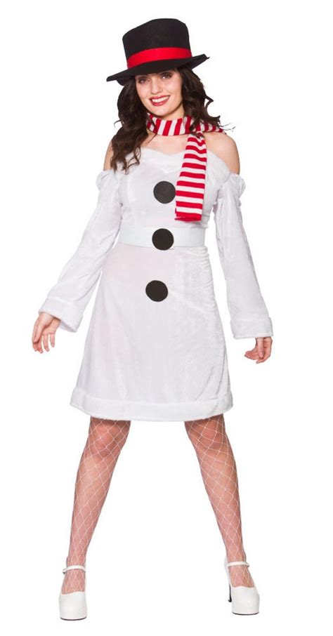 Sweet Snowman Ladies Costume All Ladies Costumes Christmas Fancy Dress Costumes Christmas