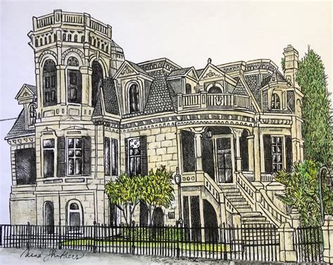 Trube Castle Galveston Texas By Ingrid Nina Struthers Artwork Archive