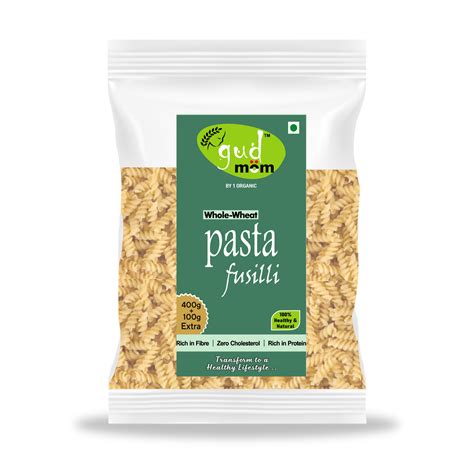 Whole Wheat Pasta Fusilli 500 G Gudmom