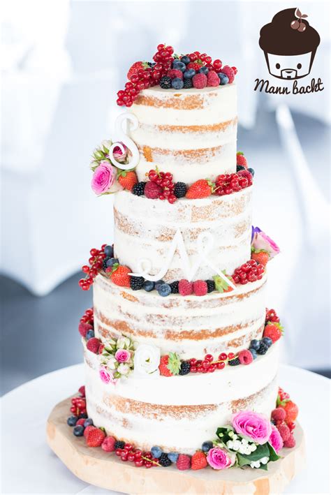 Tutorial Und Rezepte Hochzeitstorte Naked Cake Mit Beeren Tutorial
