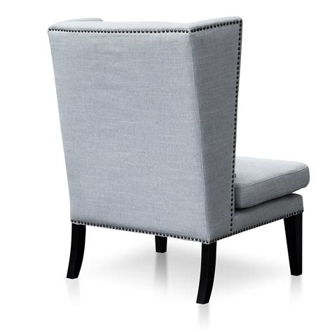 Quality Light Grey Upholstery Wood Legs In A Black Finish Deep Seat And