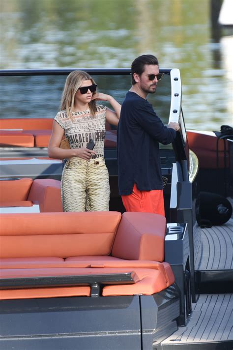 Sofia Richie And Scott Disick Enjoying A Sunshine Boat Trip In Miami