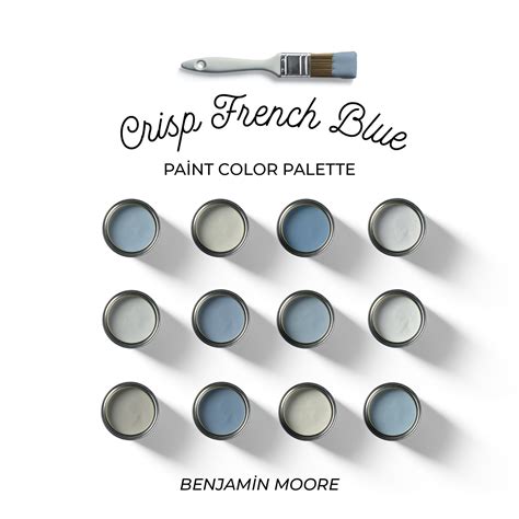 The Blue Gray Paint Color Palette Is Available For Use On Furniture And