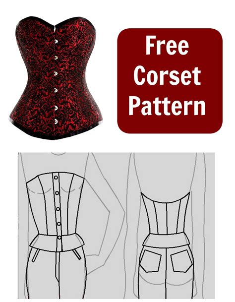 Free Corset Pattern My Handmade Space Corset Sewing Pattern Corset
