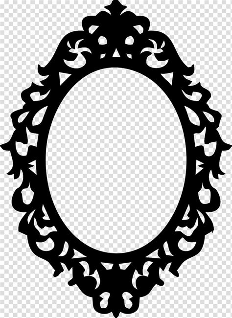 Circle Silhouette Frames Drawing Ornament Oval Interior Design