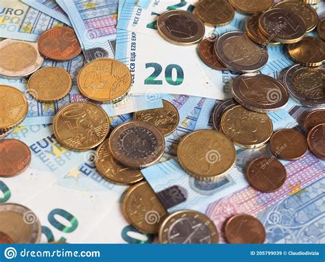 Euro Notes And Coins European Union Stock Image Image Of Banking