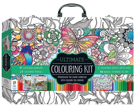 Kaleidoscope Ultimate Colouring Carry Case Nature Kits Adult