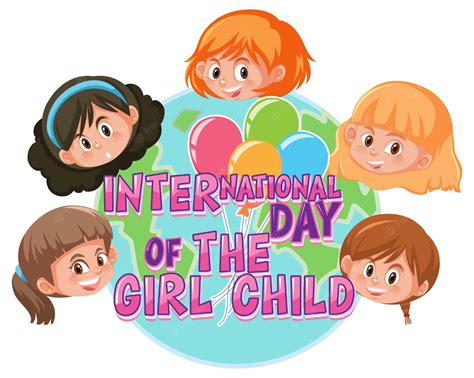 Premium Vector International Day Of Girl Child Banner Design