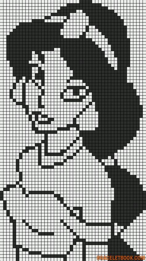 Cute Disney Princess Pixel Art Grid Bmp Alley