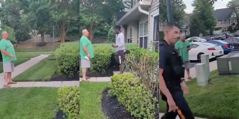 Video Man Yells N Word At Racist Neighbor In Front Of Police