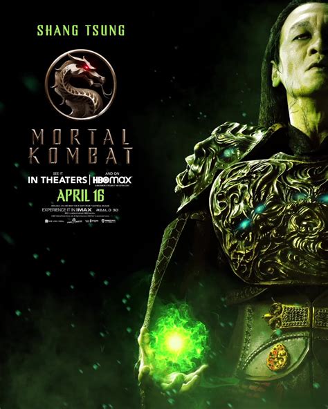 Mortal Kombat 2021 Character Poster Shang Tsung Mortal Kombat