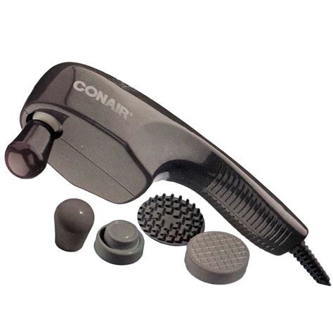 Conair Touch N Tone Hand Held Body Massager Wand With 4 Attachments
