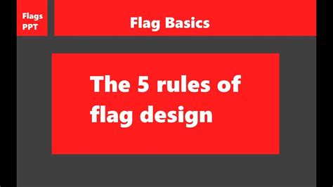 Flag Basics: The 5 Rules of Flag Design - YouTube