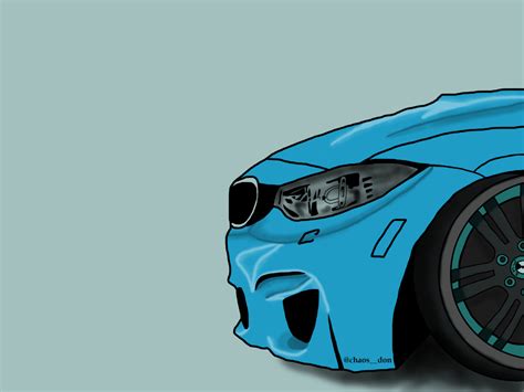 Digital Drawing Bmw M4 By Elhina Brenoli On Dribbble