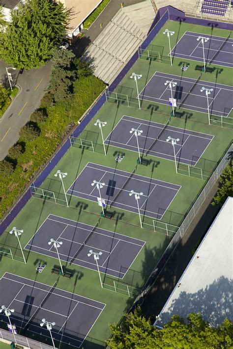 University Of Washington Tennis Courts Photograph By Andrew Buchananslp