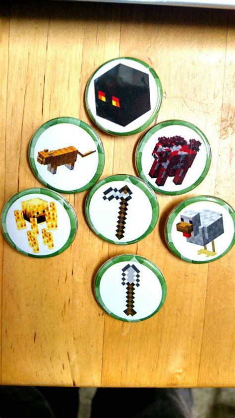 Minecraft Pins Lot Of 7 Minecraft Handmade Pins