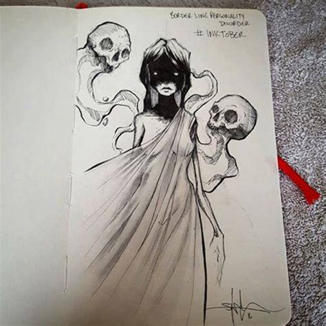 this artist has created illustrations of mental illnesses for inktober indy100 indy100