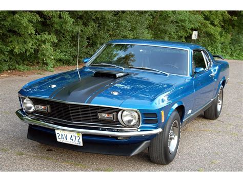 Medium Blue 1970 Ford Mustang