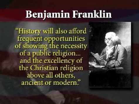 Benjamin Franklin Quote Christian Nation Founding Fathers Benjamin