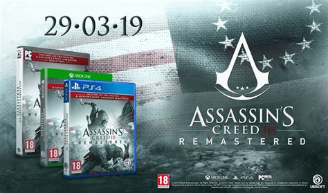 Assassins Creed Iii Remastered Date De Sortie Et Une édition Limitée