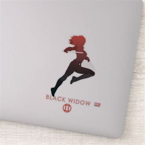 Black Widow Heroic Silhouette 2 Sticker Black Widow