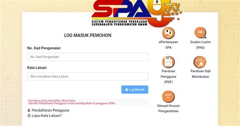 Cpanel & whm no longer supports internet explorer 11. Cara Log Masuk SPA9 Online Permohonan Kerja Kerajaan - SPA