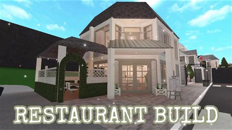 Restaurant Build Bloxburg French Town Series Youtube