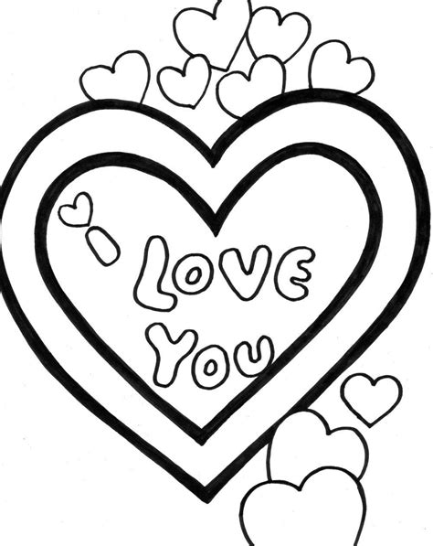 I Love You Coloring Pages Free Download On Clipartmag