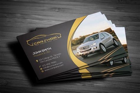 Rent A Car Business Card Free Business Card Templates Free Psd