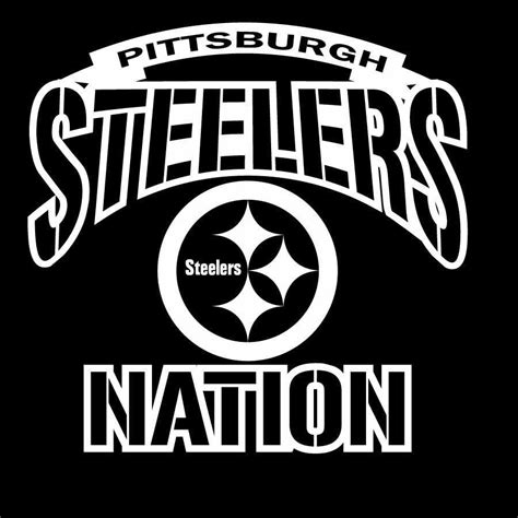 Pittsburgh Steelers Nation Vinyl Decal Windowwall Decal 24x36