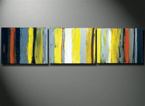 yellow canvas art, gray and yellow art, yellow art, yellow Original LARGE Painting 60 Abstract ...