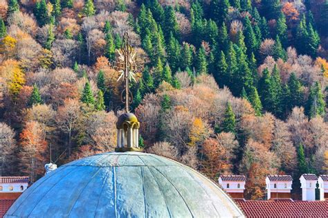 Rila Monastery Church Cross Bulgaria Stock Image Image Of Exterior