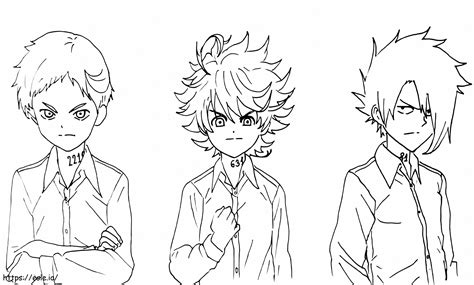 Free The Promised Neverland Coloring Page