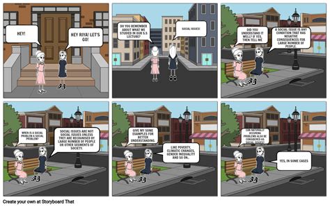 Social Issues Comic Strip Storyboard By Eb