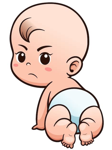 Bebê Dos Desenhos Animados Vetor Premium