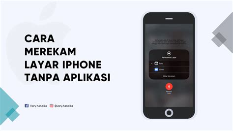 Cara Merekam Layar iPhone dengan Suara