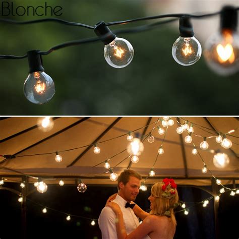 25ft G40 Led String Lights 25 Globe Clear Bulbs Holiday Fairy Indoor