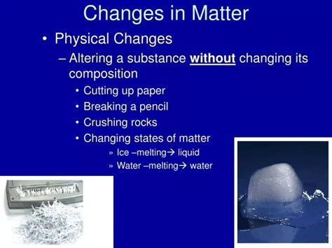 Ppt Changes In Matter Powerpoint Presentation Free Download Id496335