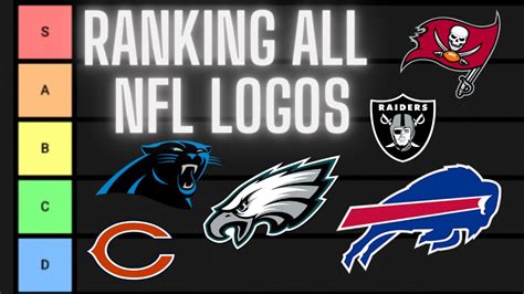 Ranking All Nfl Logos Nfl Logo Tier List Youtube