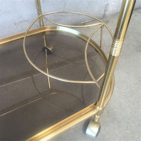 Vintage Brass Bar Cart Urbanamericana