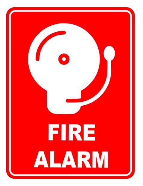 Fire Alarm Fire Safety Sign