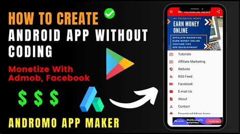 How To Create Android App Without Coding And Monetize With Admob