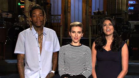 Watch Saturday Night Live Sneak Peek Wiz Khalifa Scarlett Johansson