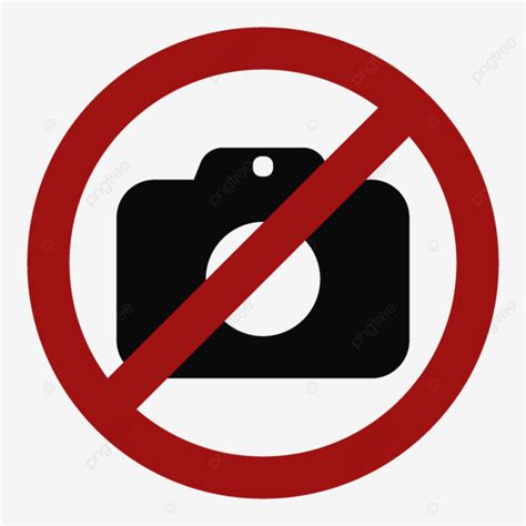 No Cameras Allowed Signs Icon Symbol Transparent Background Vector No