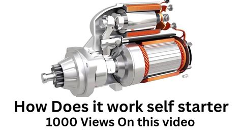 Self Starter Motor Engine Starter Motor Working Explain Youtube