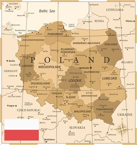Polonia Polska En Mapas Políticos Físicos Y Mudos 【 2024