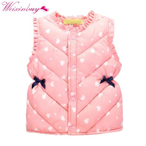 Childrens Jackets Baby Girl Autumn Winter Vest Clothing Outerwear