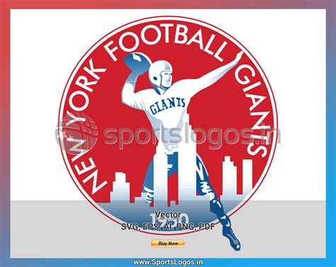 New York Giants Football Sports Vector Svg Logo In 5 Formats